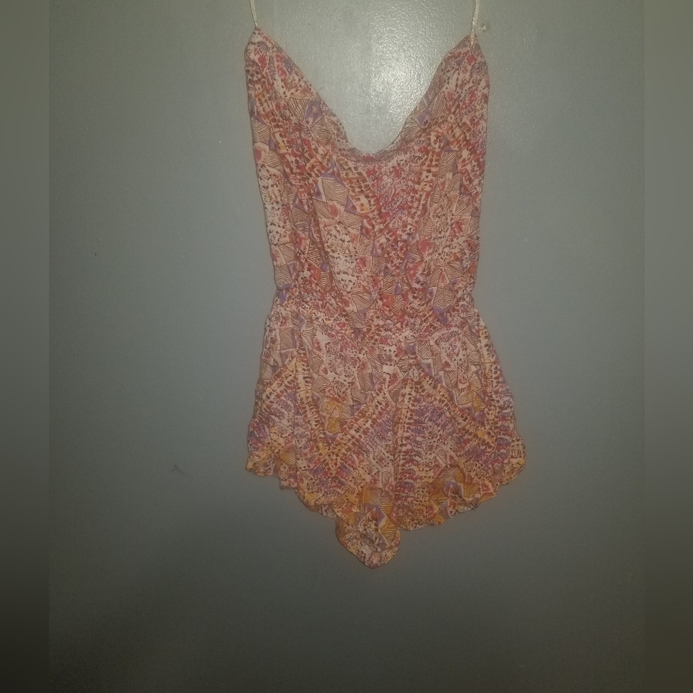 Strapless romper